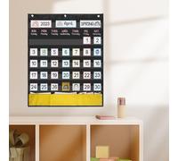 Calendario grafico tascabile Calendario per bambini Homeschool Indietro con 89