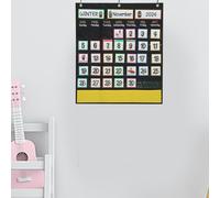 Calendario grafico tascabile per l'apprendimento dei bambini Calendario