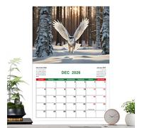 Calendario Gufo 2026 | Ephemeride Pianificatore Annuale 2026 | Organizzatore Personale per Gestione del Obiettivi di Attività Appuntamento e Preparazione delle Vacanze
