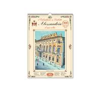 Calendario in Dialetto Alessandrino, Edizione con Spirale e Gancio, Arte Locale e Tradizioni, Formato da Parete, Alessandria Calendario