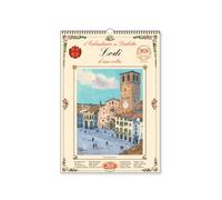 Calendario in Dialetto Lodigiano, Edizione con Spirale e Gancio, Arte Locale e Tradizioni, Formato da Parete, Lodi
