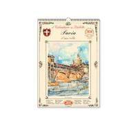 Calendario in Dialetto Pavese, Edizione con Spirale e Gancio, Arte Locale e Tradizioni, Formato da Parete, Pavia