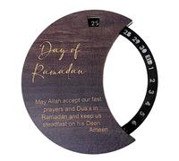 Calendario in legno acrilico girevole 20 cm per feste di Ramadan ed Eid