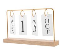 Calendario Libro in Legno Per Casa Ufficio Dell'ufficio Tavolo Nero