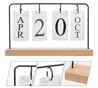 Calendario Libro in Legno Per Casa Ufficio Dell'ufficio Tavolo Nero