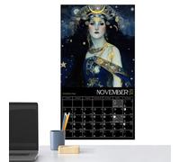 Calendario lunare 2024,2024 | astrologia luna piena tracker calendario lunare da appendere decorazioni astrologiche 2024 calendario lunare per soggiorno, camera da letto, studio