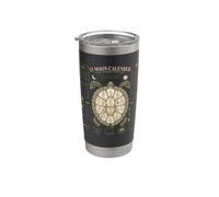 Calendario lunare con 13 tartarughe lunari e conchiglie Bicchiere termico in acciaio inox doppia parete