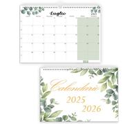 Calendario Magnetico 2025 2026 da Muro|Parete|Tavolo Lug. 2025 - Dic.2026, Calendario Magnetico Frigo A4, Planner Mensile, Organizzatore di Famiglia, Ufficio e Casa