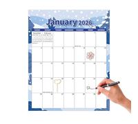 Calendario magnetico - 2026 Grande organizzatore mensile per la gestione del, pianificazione familiare con scrittura antideme