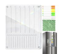 Calendario magnetico acrilico da frigo Pianificatore Pasti Giornaliero | Lavagna Bianca Settimanale Trasparente Per Eventi Liste della Spesa Programmi Casa Cucina