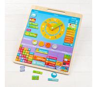 Calendario magnetico Bigjigs Toys con orologio in inglese