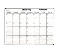 Calendario magnetico cancellabile a secco mensile progettato per l'organizzazione delle attività, la pianificazione della spesa e la pianificazione giornaliera con forte forza magnetica per un