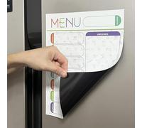 Calendario Magnetico per Frigo - Calendario Magnetico Cancellabile | Organizzatore Settimanale e Mensile | Piano Pasti Familiare e Lista della Spesa, Strumento Pratico per Casa Ufficio Scuola