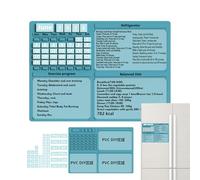 Calendario Magnetico Per Frigorifero | Lavagnette per Pianificazione Dieta - Organizzatore Multifunzionale Estetico per Pianificazione Pasti Cucina Parete Casa Scuola Palestra Ufficio Allenamento
