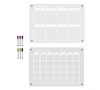 Calendario magnetico per messaggi, per uso domestico, pianificazione mensile e settimanale, facile