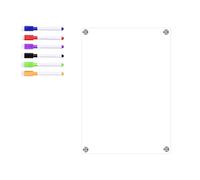 Calendario Magnetico Trasparente per Frigorifero Pianificatore Mensile con Marca