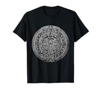 Calendario Maya Azteco con Pietra del Sole Azteca Antico Maya Maglietta