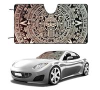 Calendario Maya End of the World parasole per parabrezza auto, mantiene fresco l'interno dell'auto, 139,7 x 76,2 cm, parasole pieghevole per finestrino anteriore, scudo termico per SUV, camion, blocca