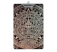 Calendario Maya Fine del Mondo, tavoletta portablocco in acrilico carino alla moda, decorativo, 31,8 x 21,6 cm, formato A4, clip in acrilico per classe, insegnanti, forniture per ufficio