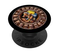 Calendario Maya Mitologia Azteca Antica Civiltà Messicana PopSockets PopGrip Adesivo