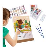 Calendario mensile 2025 - Calendario di pianificazione familiare, calendario organizzativo e pianificazione, calendario mensile 2025 con base in legno per note di programma giornaliero