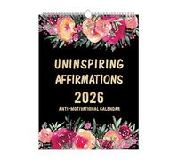 Calendario Mensile 2026 - Agenda Annuale Ad Anelli 2026 Con Planner | Divertente Gestione del Personale per Appuntamenti Obiettivi Lista delle Cose da Pianificazione e Organizzazione