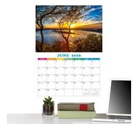 Calendario Mensile 2026 | Calendario con Panorami per Parete 2026,Agenda Sospesa Organizzatore di Impegni per Pianificazione Quotidiana Casa Scuola Lavoro Riunioni Viaggi Affari Famiglia