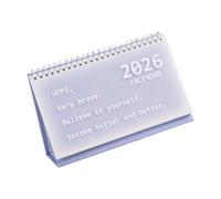 Calendario mensile creativo da tavolo 2026 per la scuola e l ' ufficio con accessori per blocco note e scrittura, agenda da scrivania tascabile