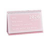 Calendario mensile creativo da tavolo 2026 per la scuola e l ' ufficio con accessori per blocco note e scrittura, agenda da scrivania tascabile