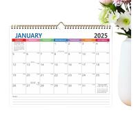 Calendario mensile da 2025 a 2026, calendario mensile a da gennaio 2025 a giugno 2026, calendario a da parete per lista delle cose da e note per le vacanze