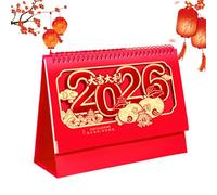 Calendario mensile da scrivania, per Capodanno cinese, decorazione per la casa, calendario lunare per Capodanno, pianificatore giornaliero | per pianificare il monitoraggio del tavolo, camera da