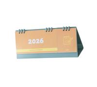 Calendario mensile portatile 2026 da scrivania con blocco note e rilegatura a pettine per la pianificazione quotidiana dell'ufficio e della casa Calendario da scrivania portatile