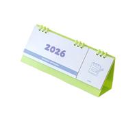 Calendario mensile portatile 2026 da scrivania con blocco note e rilegatura a pettine per la pianificazione quotidiana dell'ufficio e della casa Calendario da scrivania portatile