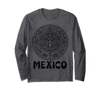 Calendario Messicano Azteco Viva Messico Fan Orgullo Mexicano Maglia a Manica