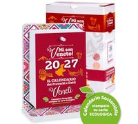 Calendario "Mi son Veneto" 2027 con Supporto | "Ogni dì ghe ne vien fora una" | Proverbi e Detti VENETI | Edizione con Nuove Frasi | EcoSostenibile in Scatola Regalo
