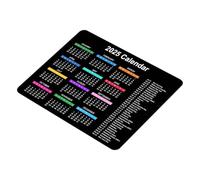 Calendario MICE PAD 2025 - Opaco Del Computer Portatile Senza Slip Con Bordo Cucito | 9,8 × 7,8 Pollici Desktop M0USEPAD | M0Use Mat | Computer M0USEPAD Con Layout Del Calendario | A