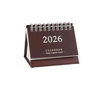 Calendario motivazionale Calendar 2025-2026 Desktop 24 Months Mini Standing Flip Runs From July Regali fantastici per i colleghi(Coffee)