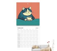 Calendario Murale - 2026 Calendario Per Gatti | Cat Funny Cat Monthly Calendarr | Adorabile Planner Murale Ideale Per L'organizzazione Domestica, La Pianificazione Degli Uffici E La Pianificazione Quo