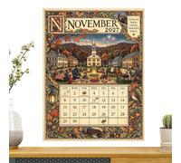 Calendario Murale 2027 Pianificazione E Programmazione Planner In Spessa | Calendario Vita Country 2027 Per Ufficio Casa Camera da Letto Soggiorno Scrivania Sala Giochi Dormitorio Ingresso