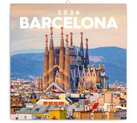 Calendario murale Barcellona 2026, 30 x 30 cm