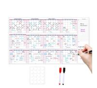 Calendario Murale Grande Planner Settimanale Riutilizzabile Cancellabile A | Calendario Da Parete Grande Con Caselle Quotidiane Per Agenda Appuntamenti Bacheca Accademica Casa Ufficio Aul