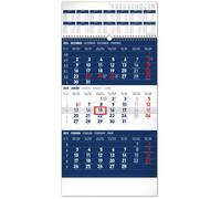 Calendario murale Notique trimestrale standard blu 2025
