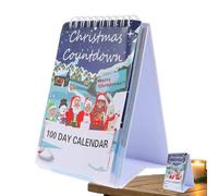 Calendario natalizio 2025 con conto alla rovescia per Natale | Strappare per 100 giorni, decorazione per la casa, centrotavola decorativo interattivo per camera da letto, compleanno, tavolo