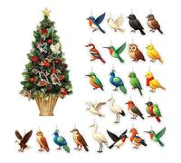 Calendario natalizio 2026 con , 24 giorni in acrilico 2D, ornamento | Decorazione per albero da appendere, per conto alla rovescia, ideale come regalo stagionale da collezione