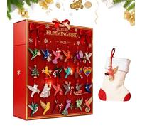 Calendario natalizio Adventur,2D Decorazione per ciondoli in acrilico 24 giorni - Calendario per il conto alla rovescia per le vacanze | Per casa, albero di Natale, specchio interno