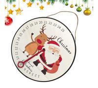 Calendario natalizio con conto alla rovescia | Calendario 'Avvento in legno con conto alla rovescia - Scena invernale per le vacanze invernali, orologio per conto alla rovescia, decorazione per