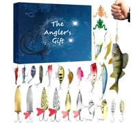 Calendario natalizio con conto alla rovescia, portatile, realistico, per la a tema delle vacanze, 24 giorni, per feste, viaggi, attività all'aperto, campeggio, vacanze, feste, donne, uomini e