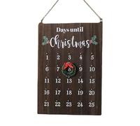 Calendario natalizio in legno per conto alla rovescia - 25 giorni con conto alla rovescia decorazione da parete | Calendari - per amici, vicini, aula, soggiorno, camera da letto, studio, dormitorio