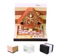 Calendario natalizio per conto alla rovescia - Blocco note acrilico 2026, note a strappo, decorazione per le vacanze per appartamenti e inaugurazione della casa, quaderni decorativi con stile moderno