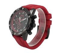 Calendario Orologio da Business, Luminosa Lega in Lega Meccanica Orologio per la Pioggia (nero rosso)